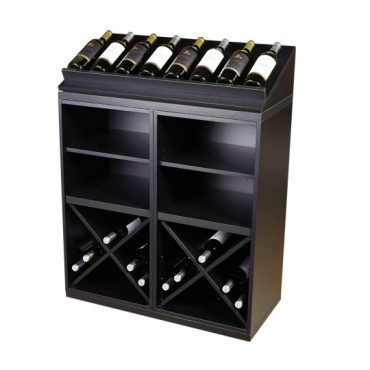 Botellero Merlot 652022 Modular 84 cm | Negro Soft 2