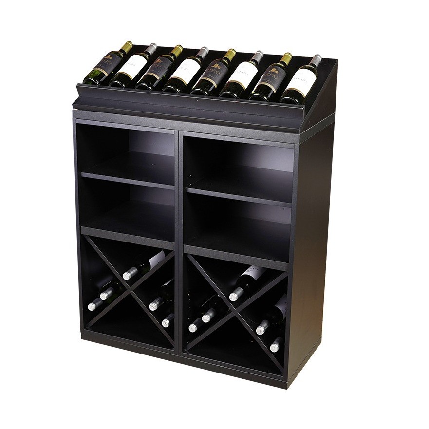 Botellero Merlot 652022 Modular 84 cm | Negro Soft