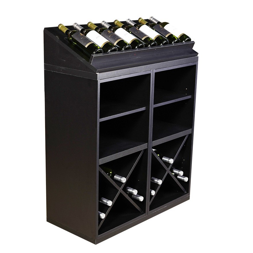 Botellero Merlot 652022 Modular 84 cm | Negro Soft