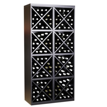 Botellero Merlot 654023 Vertical 84 cm | Modular Negro Soft 2