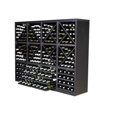 Botellero Merlot 653042 Modular 168 cm | Negro Soft Elegante 2