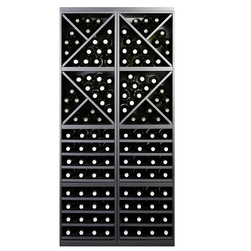 Botellero Merlot 654026 Alto 84 cm | Modular Negro Soft