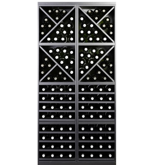 Botellero Merlot 654026 Alto 84 cm | Modular Negro Soft