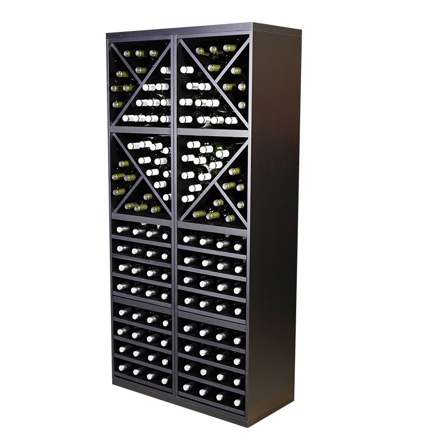 Botellero Merlot 654026 Alto 84 cm | Modular Negro Soft