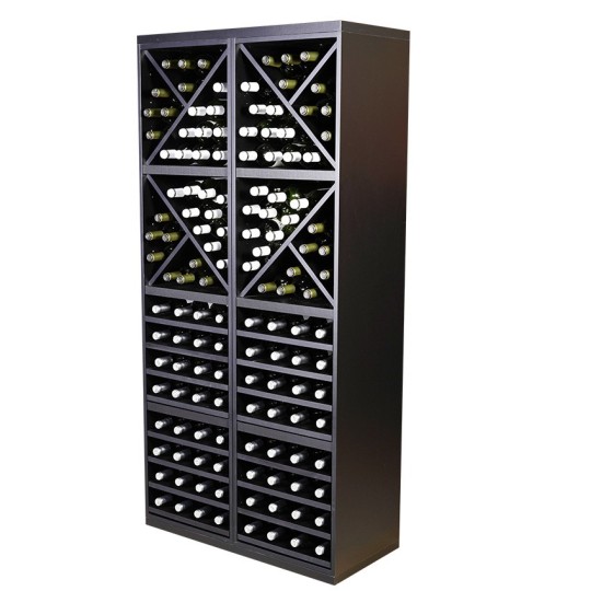 Botellero Merlot 654026 Alto 84 cm | Modular Negro Soft