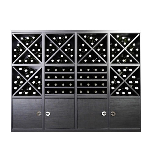 Botellero Merlot 653043 Modular 168 cm | Acabado Negro Soft