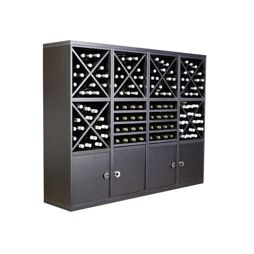 Botellero Merlot 653043 Modular 168 cm | Acabado Negro Soft