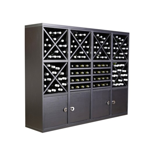 Botellero Merlot 653043 Modular 168 cm | Acabado Negro Soft