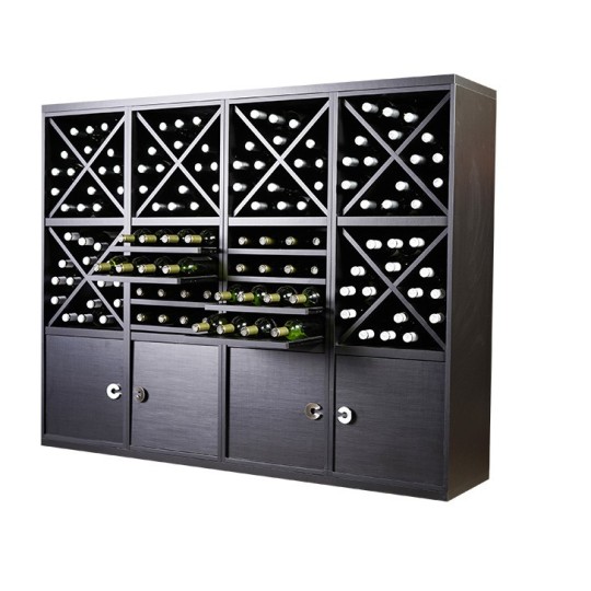 Botellero Merlot 653043 Modular 168 cm | Acabado Negro Soft