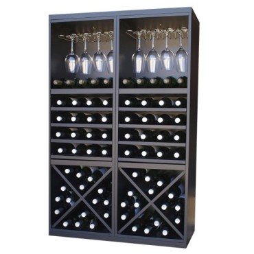 Botellero Merlot 653024 Modular 84 cm | Acabado Negro Soft 2