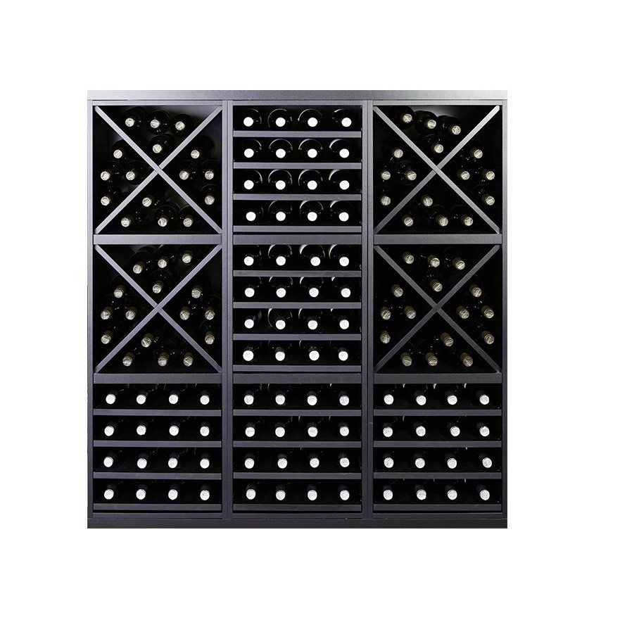 Botellero Merlot 653033 Modular 126 cm | Acabado Negro Soft