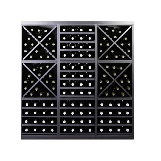 Botellero Merlot 653033 Modular 126 cm | Acabado Negro Soft