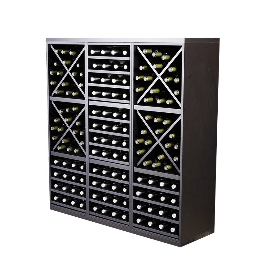 Botellero Merlot 653033 Modular 126 cm | Acabado Negro Soft