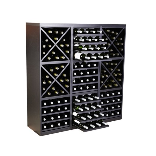 Botellero Merlot 653033 Modular 126 cm | Acabado Negro Soft