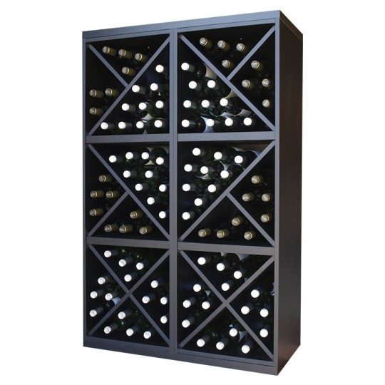 Botellero Serie Merlot 653021 Negro Soft | Modular y Montado