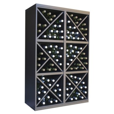 Botellero Serie Merlot 653021 Negro Soft | Modular y Montado 2