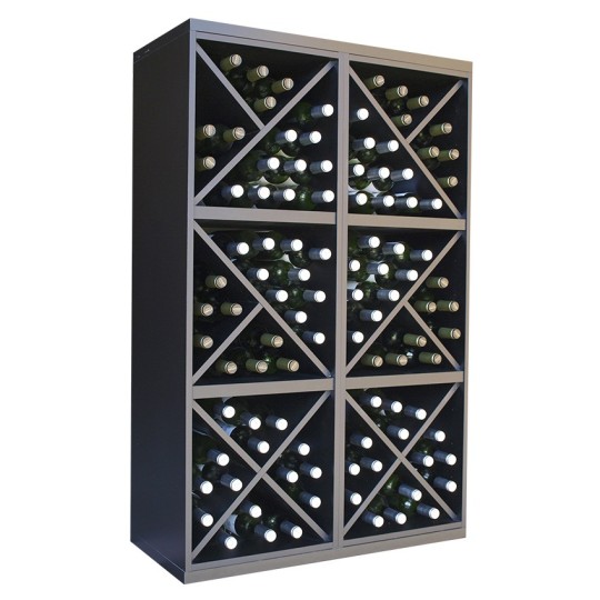 Botellero Serie Merlot 653021 Negro Soft | Modular y Montado