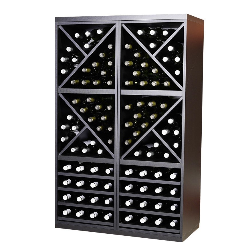 Botellero Serie Merlot 653022 Negro Soft | Modular y Montado