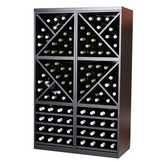 Botellero Serie Merlot 653022 Negro Soft | Modular y Montado