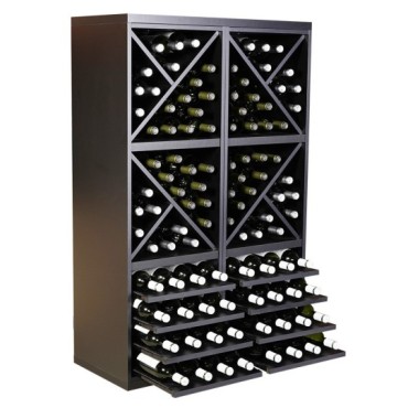 Botellero Serie Merlot 653022 Negro Soft | Modular y Montado 2