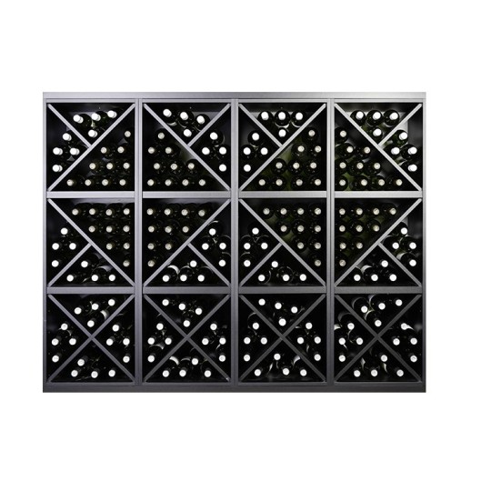 Botellero Merlot 653041 – Composición modular 168x132x39 cm, negro soft