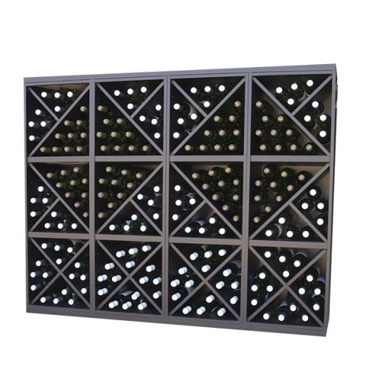 Botellero Merlot 653041 – Composición modular 168x132x39 cm, negro soft