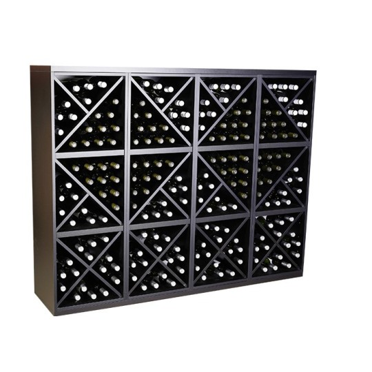 Botellero Merlot 653041 – Composición modular 168x132x39 cm, negro soft
