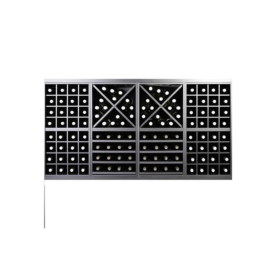 Botellero modular Merlot 652041 – acabado negro soft