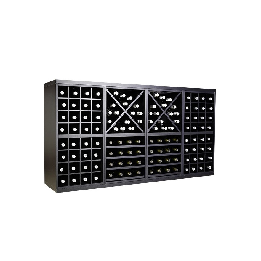 Botellero modular Merlot 652041 – acabado negro soft