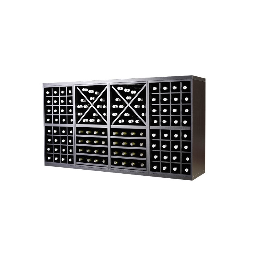 Botellero modular Merlot 652041 – acabado negro soft