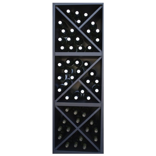 Botellero Merlot 631615 – 48 Botellas, Modular, Acabado Negro Soft