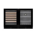 Vinoteca y refrigerador CELLA WBV46S – 46 botellas y 141 latas, 2 puertas y doble temperatura