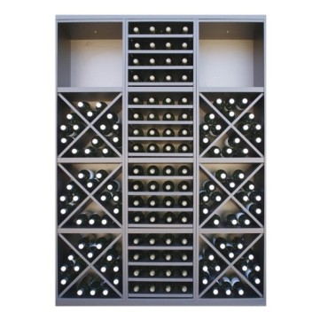 Botellero Serie Merlot Composición 654031 – Modular Negro Soft 126x174 cm