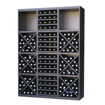 Botellero Serie Merlot Composición 654031 | Modular Negro Soft 126x174 cm 2