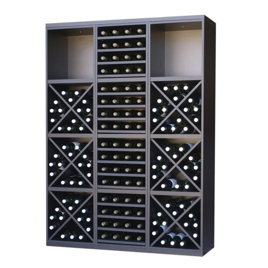 Botellero Serie Merlot Composición 654031 | Modular Negro Soft 126x174 cm