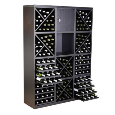 Botellero Serie Merlot Composición 654032 | Modular Negro Soft 126x174 cm 2