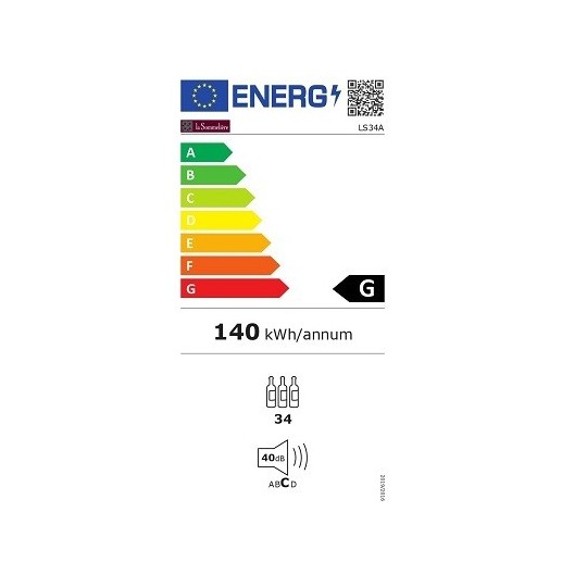 Vinoteca La Sommeliere LS34A – 34 Botellas, Compresor