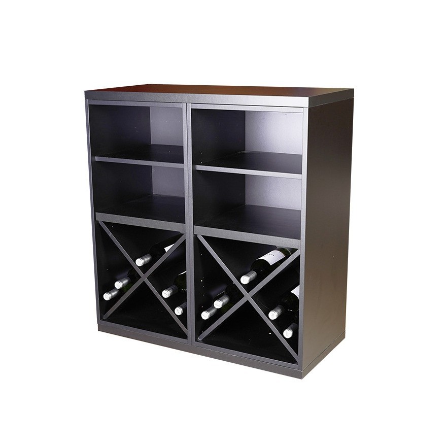 Botellero Serie Merlot Composición 652021 | Modular y Estilo Negro Soft