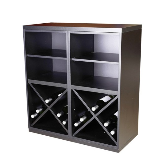 Botellero Serie Merlot Composición 652021 | Modular y Estilo Negro Soft