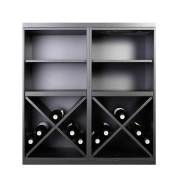 Botellero Serie Merlot Composición 652021 | Modular y Estilo Negro Soft 2