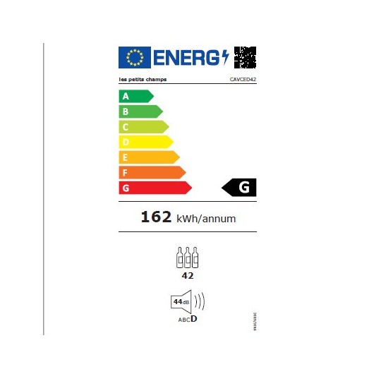 Vinoteca Integrable CAVCEDB42 – 42 Botellas, 2 Puertas y Zonas