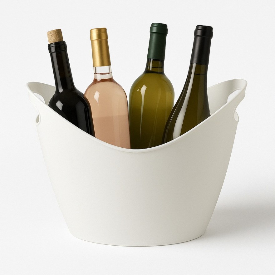 Cubitera Valle Blanca para 4-5 Botellas – Personalizable y Profesional