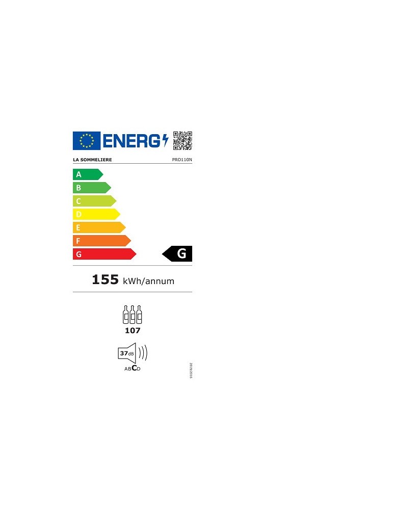 Vinoteca envejecimiento para 107 botellas La Sommeliere PRO110N