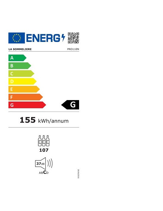 Vinoteca envejecimiento para 107 botellas La Sommeliere PRO110N