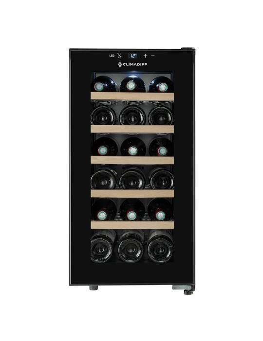 Vinoteca negra ultrasilenciosa para 18 botellas CUVEE18 – Tecnología híbrida y bajo consumo