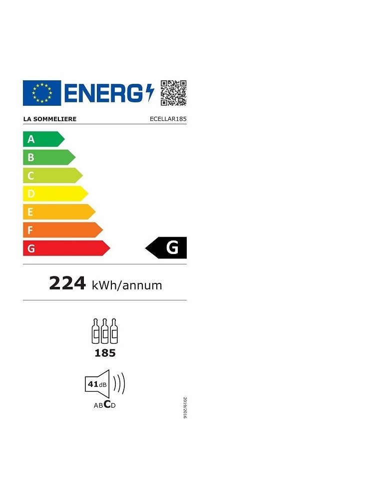 Vinoteca profesional grande inteligente conectada 185 botellas ECELLAR185