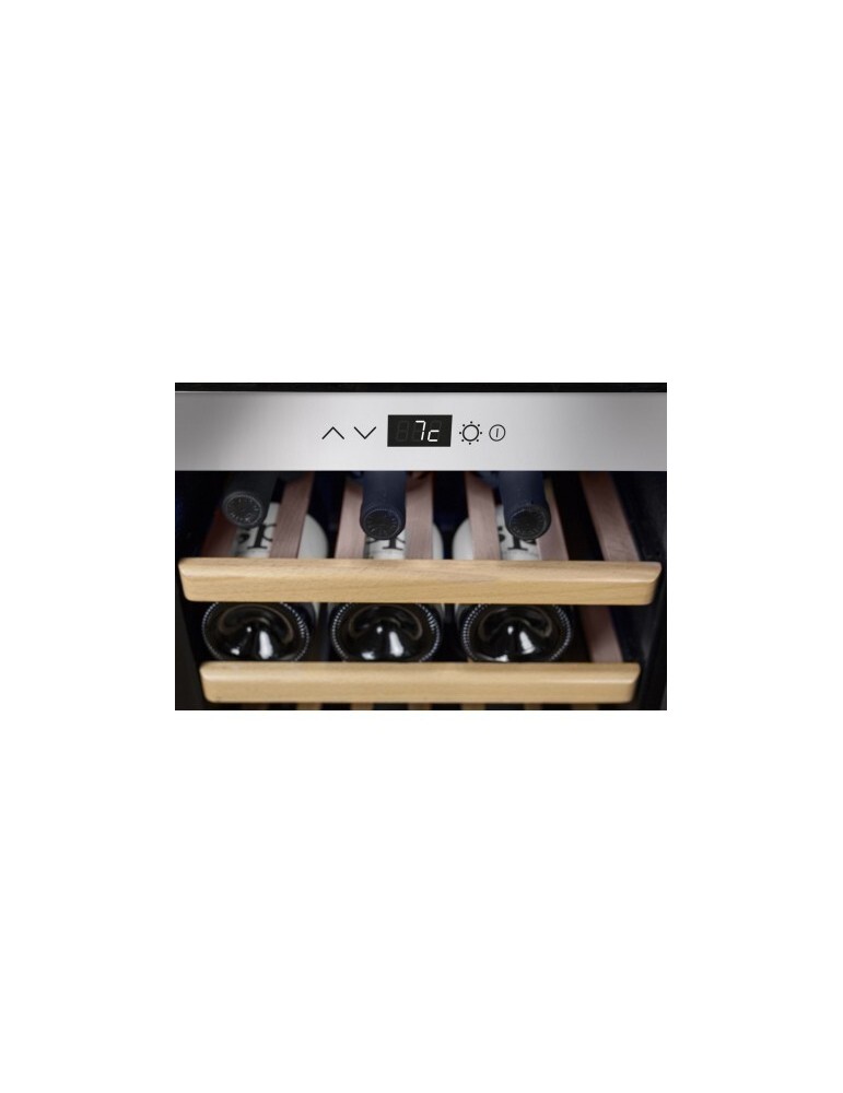 Vinoteca 38 botellas acero inoxidable 2 zonas Caso Design WineComfort 380 Smart