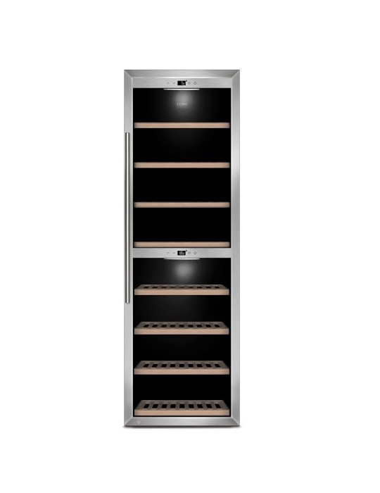 Vinoteca Acero inoxidable 180 botellas 2 zonas  CASO WineComfort 1800 SMART