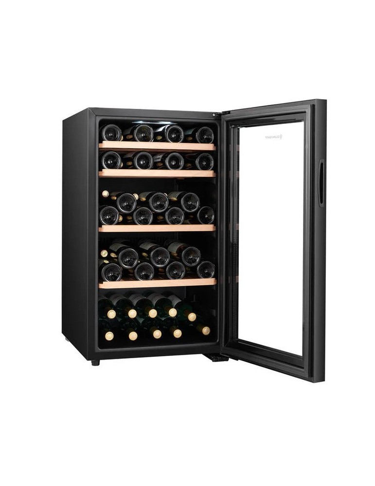 Vinoteca negra libre instalación compresor  52 botellas Climadiff CEPAGE52F