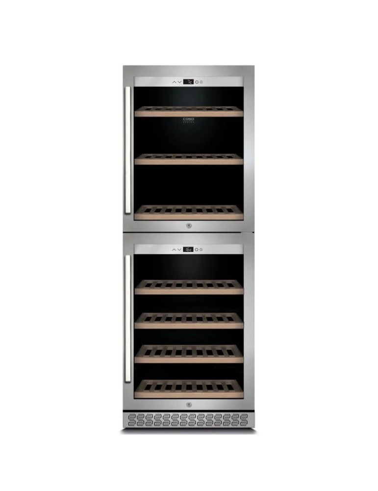 Vinoteca Caso Design WineChef Pro 126 2D – 2 Puertas, 2 Zonas, 126 Botellas